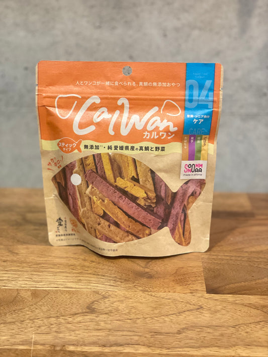 カルワン ケア 真鯛70%と野菜でサクサク美味しい!おやつでもご飯とトッピングにも