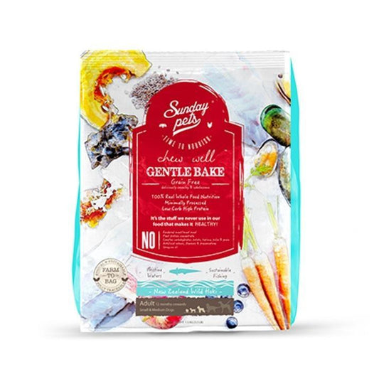 クッキーみたいで美味しい!サンデーペッツジェントルベイク ワイルドホキ 1.3kg