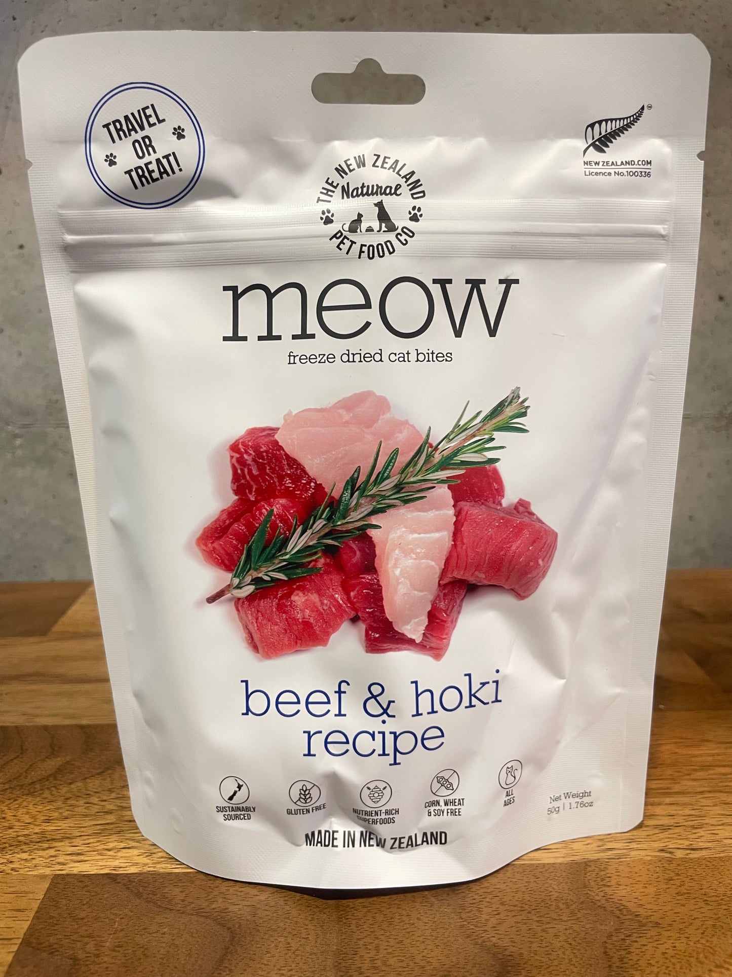 meow ビーフ＆ホキ 50g ハイグレードフリーズドライフード