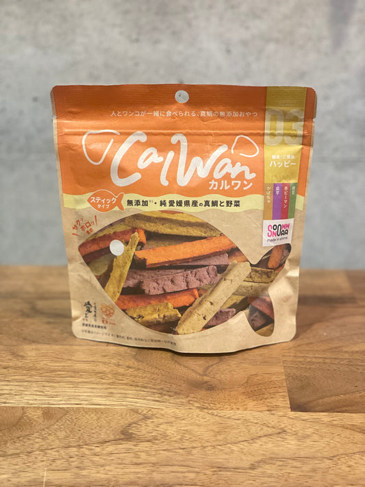 カルワン ハッピー 真鯛70%と野菜でサクサク美味しい！おやつでもご飯とトッピングにも
