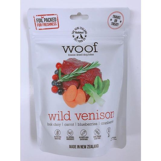 ニュージーランド産　無添加フリーズドライ　ＷＯＯＦワイルドヴェニソンレシピ50ｇ